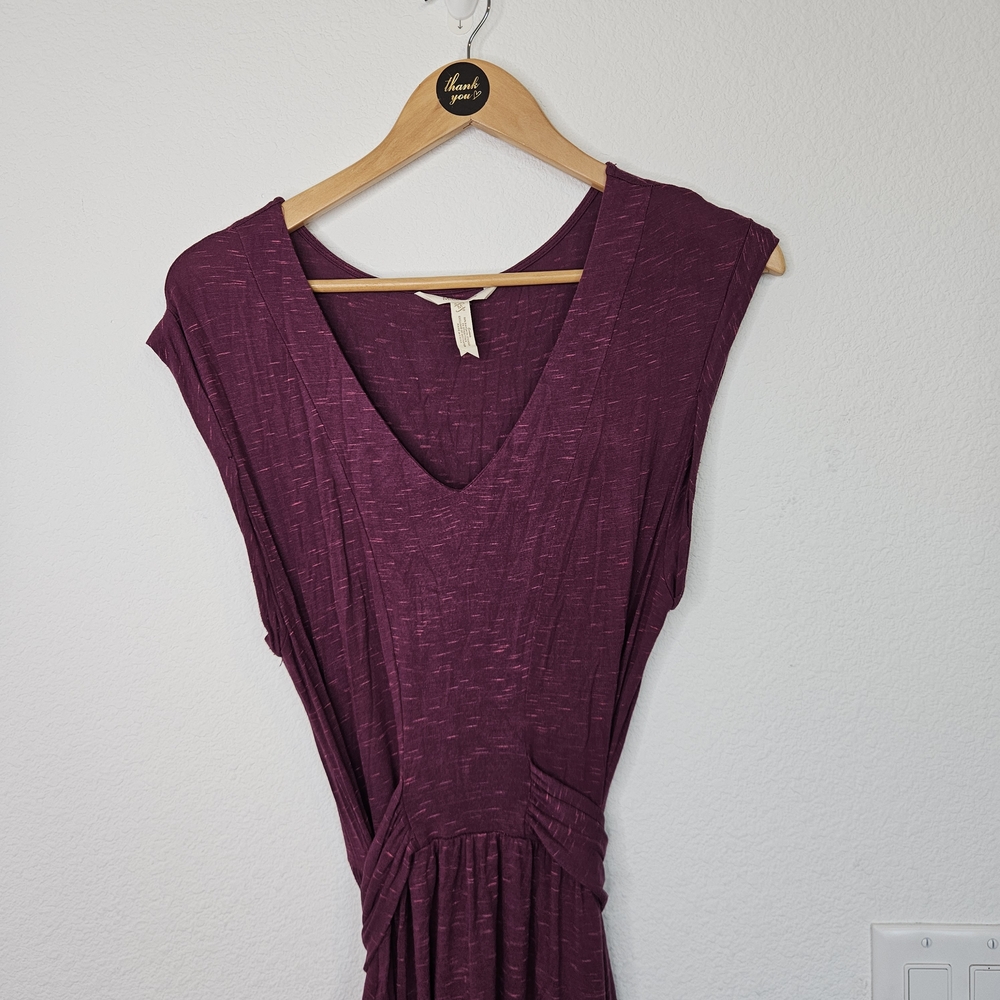 Matilda Jane Chasing Waterfalls Vneck Cap Sleeve Maxi Dress, Pink Purple, Medium